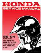 1994 Honda fourtrax 300 owners manual #7