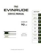 1965 Evinrude 90 HP StarFlite Service Repair Manual, P/N 4206