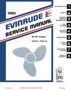 1980 Evinrude Outboards Service and Repair Manual 60HP Models P/N 5493