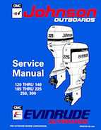 1994 Johnson Evinrude "ER" 90 LV 120 thru 140, 185 thru 225, 250, 300 Service Repair Manual P/N 500612