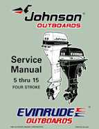 1997 "EU" Johnson Evinrude 5 thru 15 Four Stroke Service Repair Manual, P/N 507262