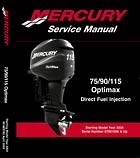 Mercury Optimax - 75, 90, 115, DFI starting year 2004 service manual.