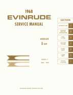 1968 Evinrude 5HP Angler Outboards Service Repair Manual P/N 4478
