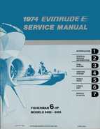 1974 Evinrude 6 HP OMC Outboard Service Repair Manual P/N 5013