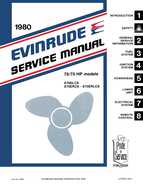1980 Evinrude Outboards Service and Repair Manual 70/75HP models P/N 5494
