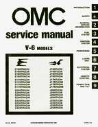 1981 Johnson/Evinrude V-6 150, 175, 200 and 235 HP Outboard models Service Manual, P/N 392076