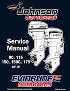 1996 Johnson Evinrude "ED" 60 LV 90, 115, 150, 150C, 175 Service Repair Manual, P/N 507127
